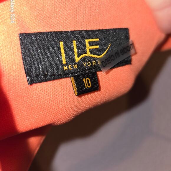 I LE Embellished Tangerine Dress - Picture 4 of 4